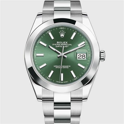 mint green rolex datejust 41|rolex datejust 126300 41mm.